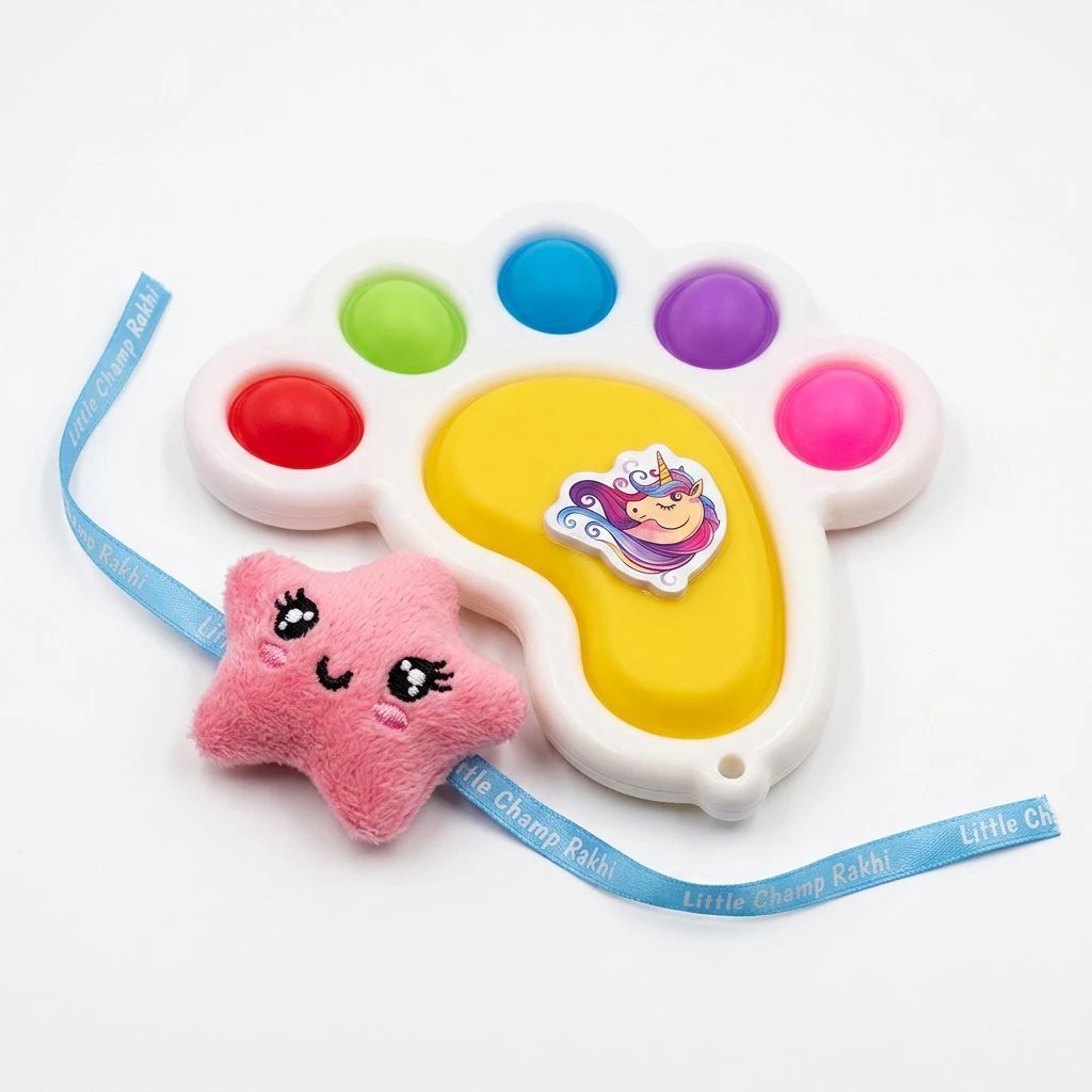 2026/07/198270.jpg Cartoon Kids Rakhi with Toy - Image 1