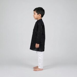 Boys Sequin Kurta with Cotton Pajama | Party wear Kurta Pajama for Kids