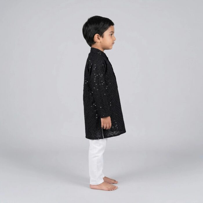 Kids Partywear Kurta Pajama Set for Boys 3-4 Years