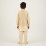 Kids Kurta Pajama Set with Koti Jacket - 6 years | 3 Pc ethnic wear - Image 4