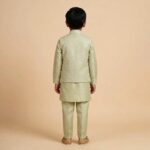 Kids Kurta Pajama Set with Koti Jacket - 6 years | 3 Pc ethnic wear - Image 4