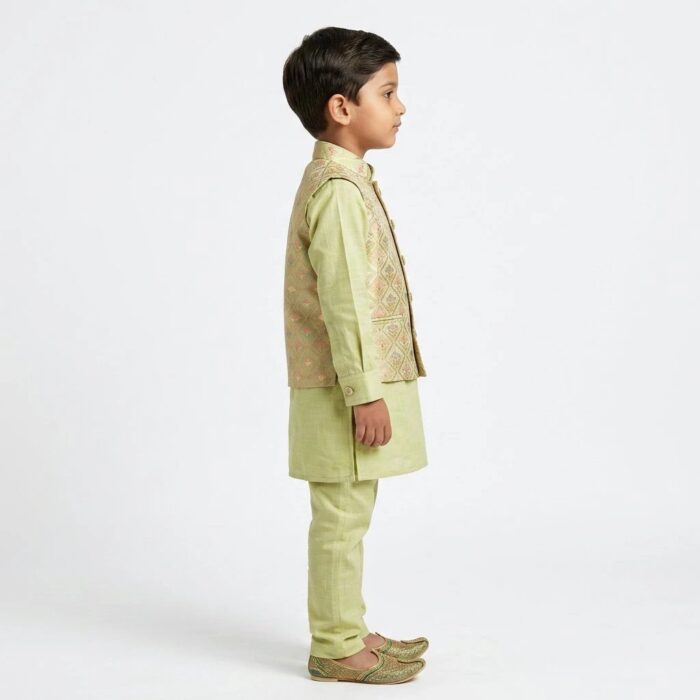 Festive Kids Kurta Pajama Outfit for Diwali and Weddings