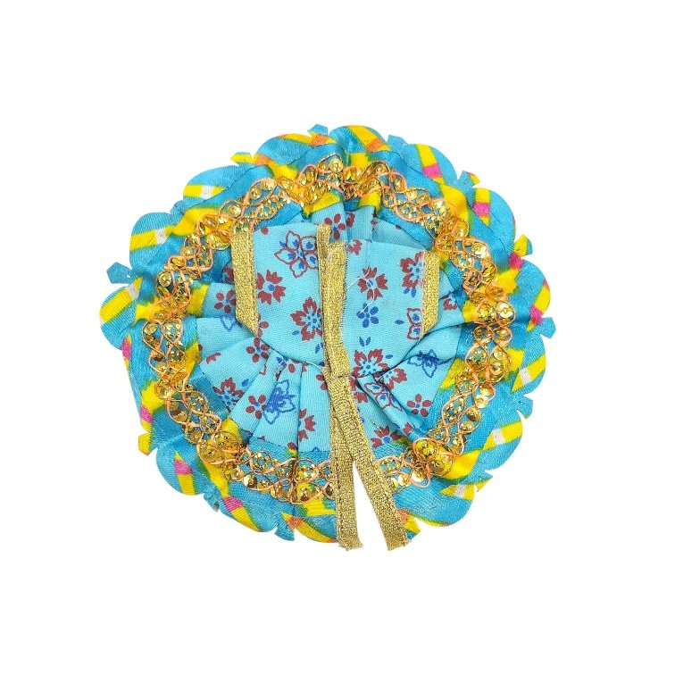 Blue - Laddu Gopal Dress Poshak Size 1 Laddu Gopal poshak - Size 1 Dress | Laddu Gopal Shinghar