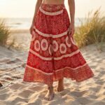 Cotton Long skirt for women |Printed Boho Summer wear