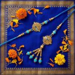 Bhai Bhabhi Rakhi combo | Bhai Rakhi and Bhabhi Lumba Rakhi set - Image 2