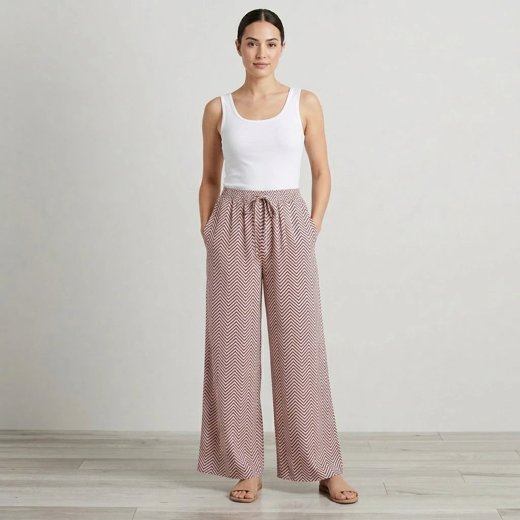 palazzo_front (1).webp Women's Regular Fit Palazzo - Image 1