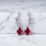 Indian Party Wear Dangler Earrings with AD Stones