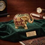 24K Gold Plated Royal Elephant Showpiece