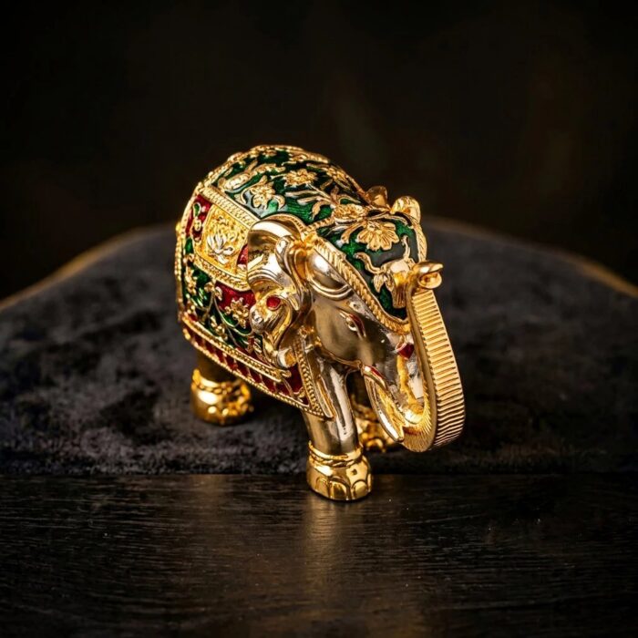 Royal Elephant Home Décor Statue