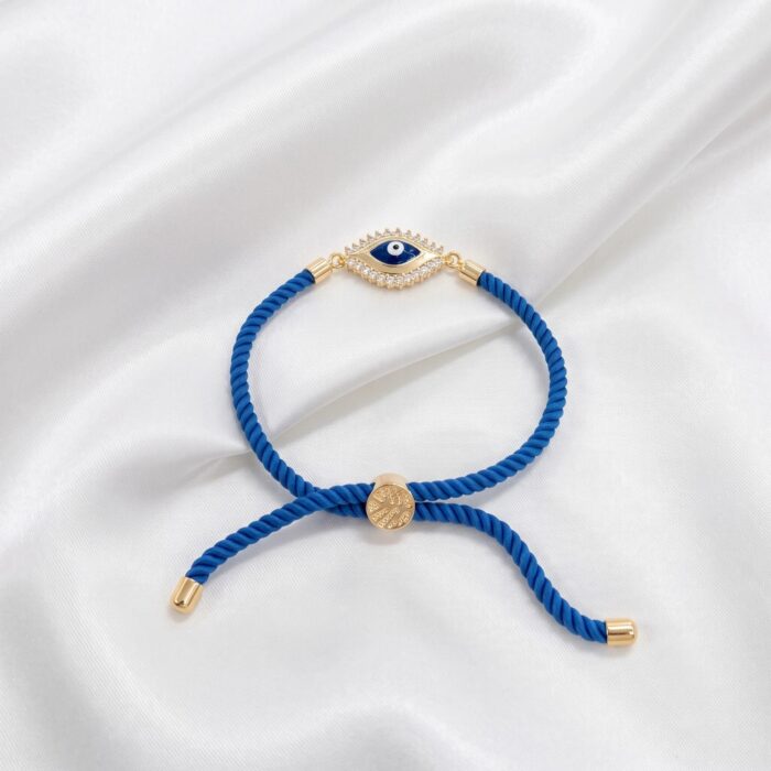 Premium Evil Eye Rakhi with CZ Stones | Send Rakhi hampers in Canada