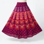 Printed long Cotton Skirt - Image 5