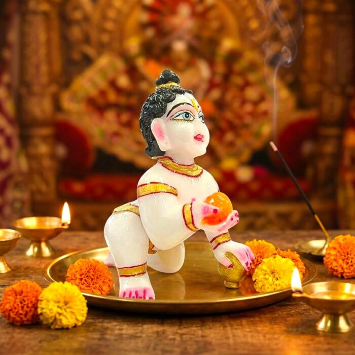 Laddu Gopal Idol | Divine Bal Krishna - Size 6 - Image 2