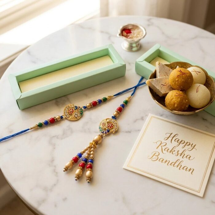Rakhi for Brother and Sister-in-Law Lumba Rakhi