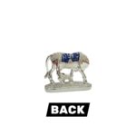 Silver Plated Small Kamdhenu cow - Blue - Image 6