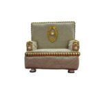 Royal Velvet Handcrafted Deity Singhasan - Mint Green - Image 2