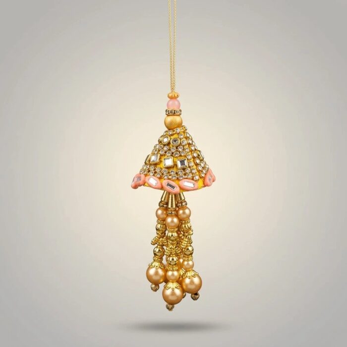 Kundan Bag Charm | Designer Purse Accessory - Image 2