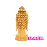Hand carved wooden Buddha face statue – 6 Inch - Image 7