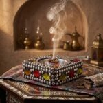 Handcrafted Wooden Mosaic Bakhoor Burner