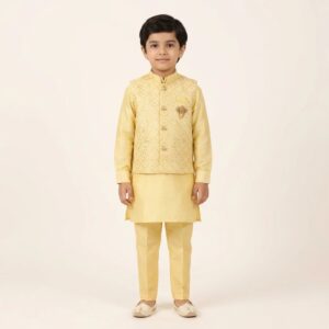 Ethnic wear for Boys | Kurta Pajama with Matching Festive Jacket set