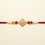 Premium AD stone Rakhi with gift hamper options