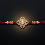 Designer AD Stone Rakhi for brother in Canada