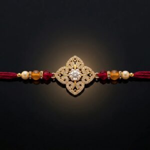 Designer AD Stone Rakhi for brother in Canada