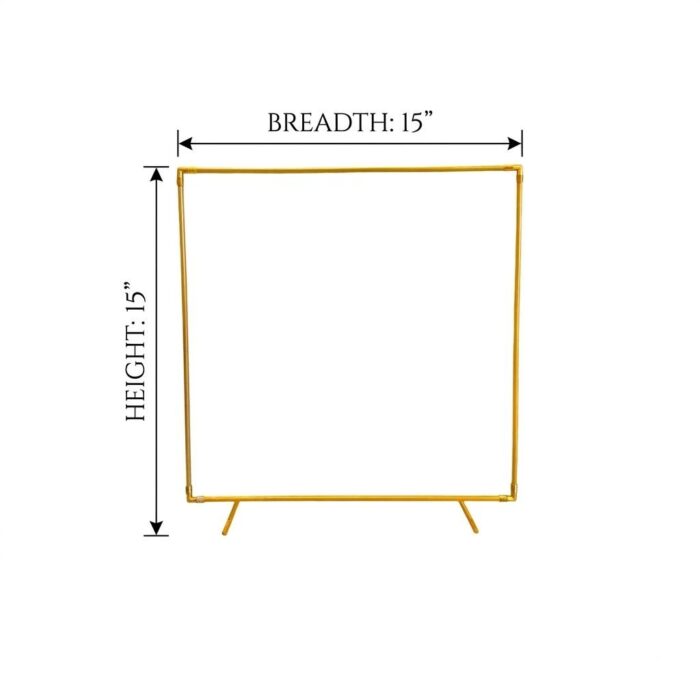 Dimensions of metal frame that can be used for Ganpati and Krishna Janmashtami Decorations