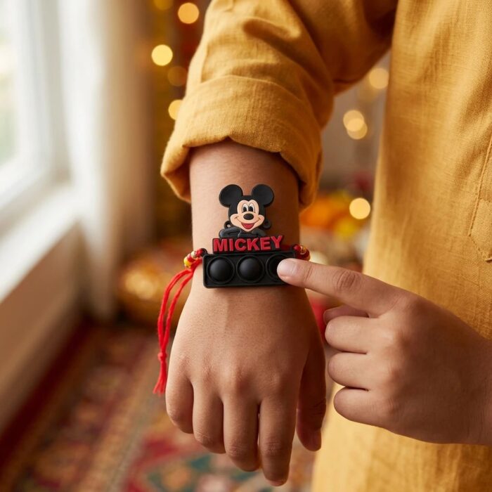 Cartoon Kids Rakhi with pop it - Image 2