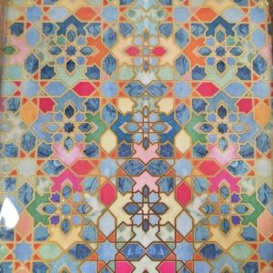 A Moroccan-tile burst of color; the festive showpiece