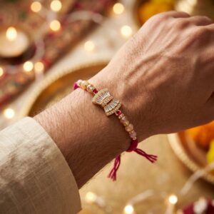Premium AD stone Rakhi