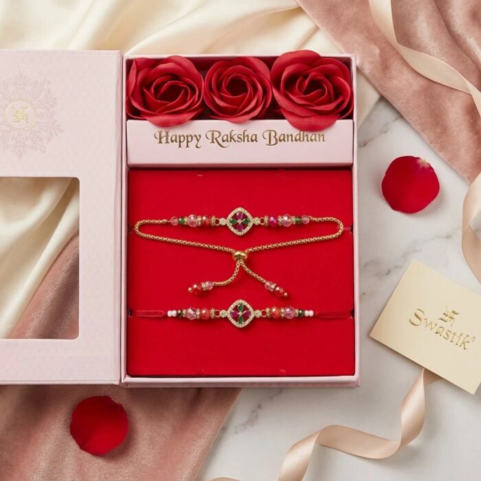 Bhai Bhabhi Slim Rakhi combo - Premium Rakhi Set - Image 5