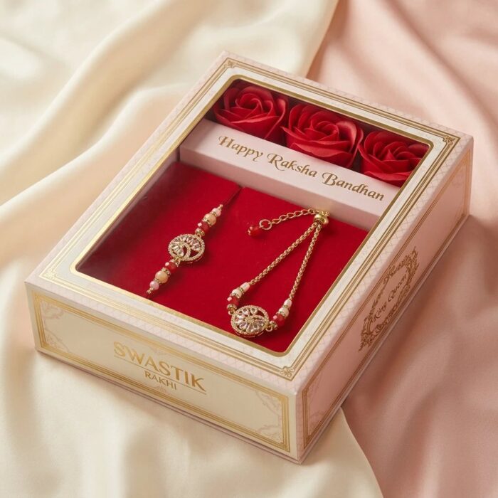 Bhai Bhabhi Slim Rakhi combo - Premium Rakhi Set - Image 4