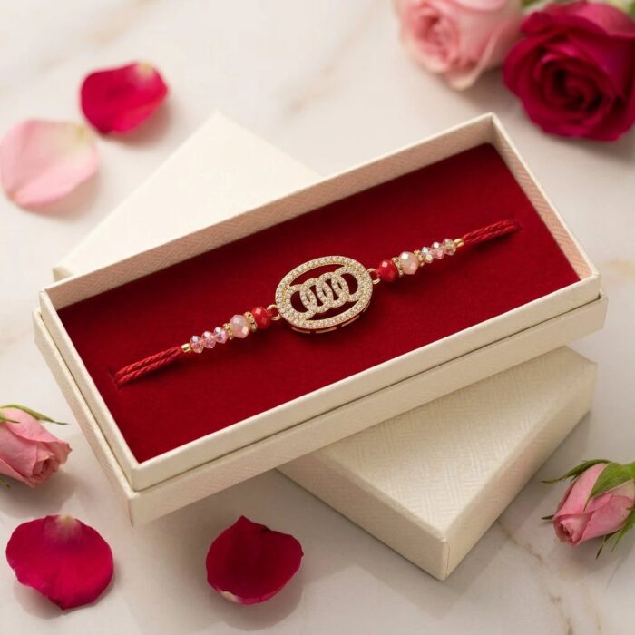 AD stone Rakhi | Premium Rakhi - Image 2