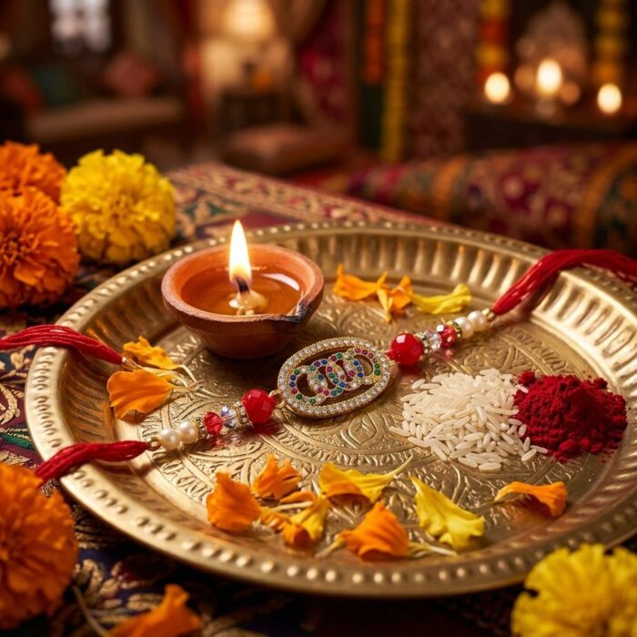AD stone Rakhi | Premium Rakhi - Image 2