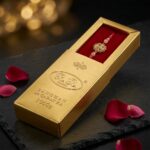 AD stone Rakhi | Premium Gold Plated Rakhi - Image 2