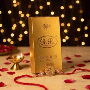 Premium rotating Swastik Rakhi