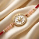 AD stone Rakhi | Premium Gold Plated Rakhi - Image 2