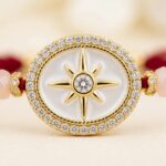 AD stone Rakhi | Premium Gold Plated Rakhi - Image 3