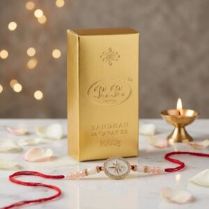 Graceful AD stone Rakhi for your Brother in Canada | Order for quick shipping
