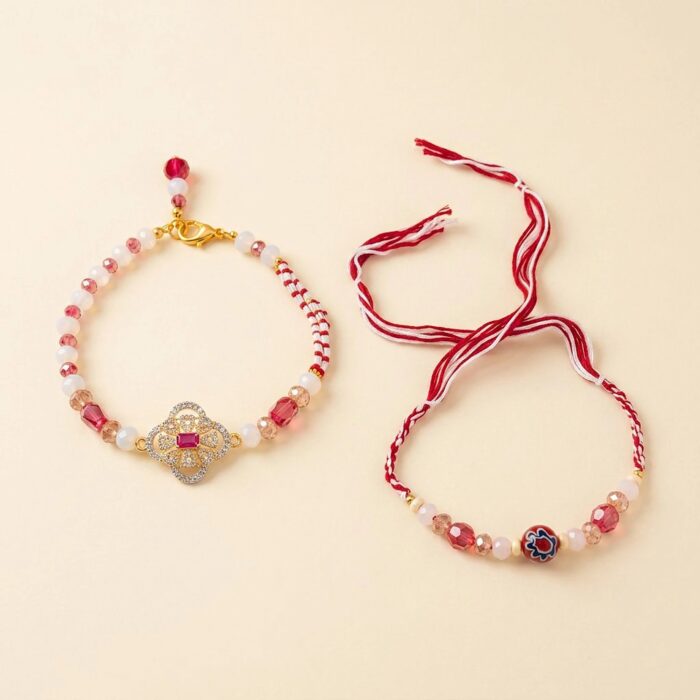 Slim Bhai Rakhi and Bhabhi lumba Set - Image 6