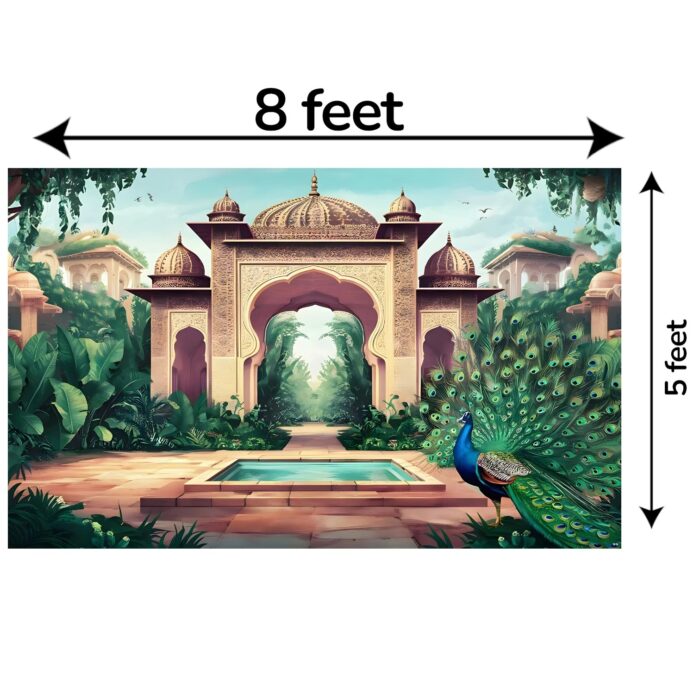 8ft x 5ft Royal theme Decor Backdrop curtain