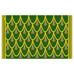 Marigold floral mandap backdrop 8x5 ft printed curtain