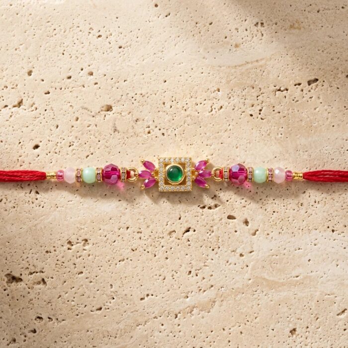 AD stone Rakhi | Premium Slim Rakhi - Image 2