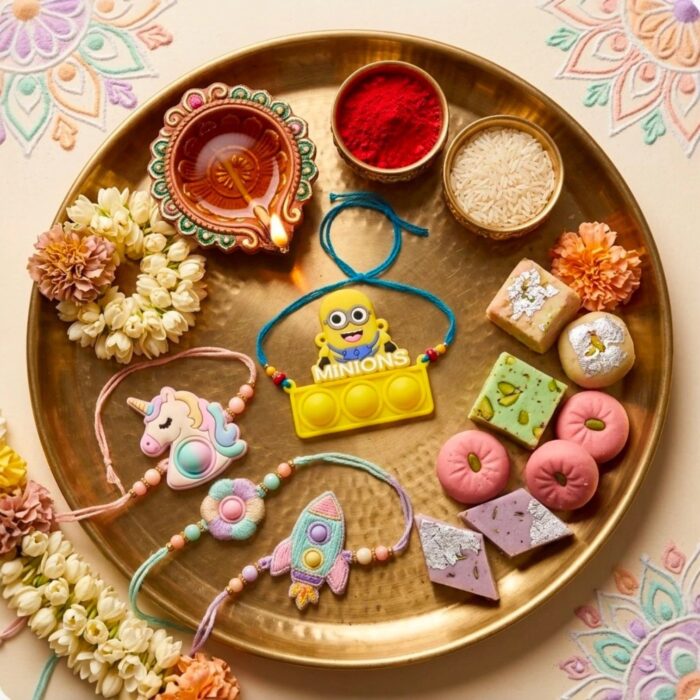 Kids Rakhi with pop it
