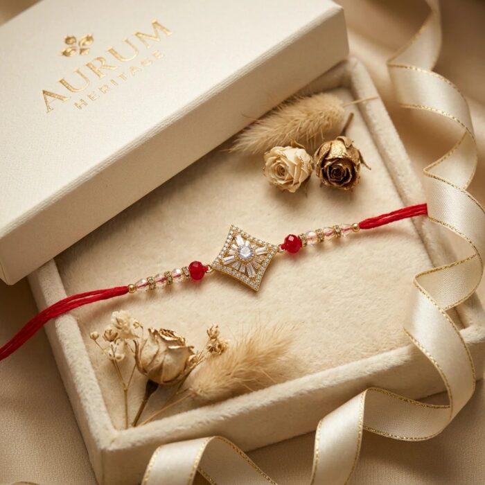 AD stone Rakhi | Premium Rakhi - Image 2