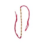 Chandan Rakhi Bracelet - 1 line | Chandan & Tulsi Beads - Image 3