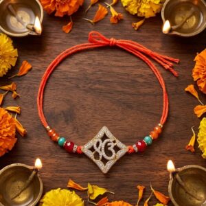 Premium Ek onkar - Ad stone Rakhi in Canada