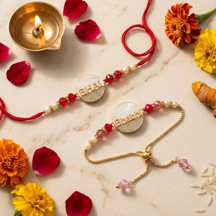 Premium Bhai Bhabhi Rakhi combo set