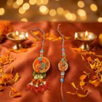 Bhai Bhabhi Rakhi combo | Bhai Rakhi and Bhabhi Lumba Rakhi set - Image 5