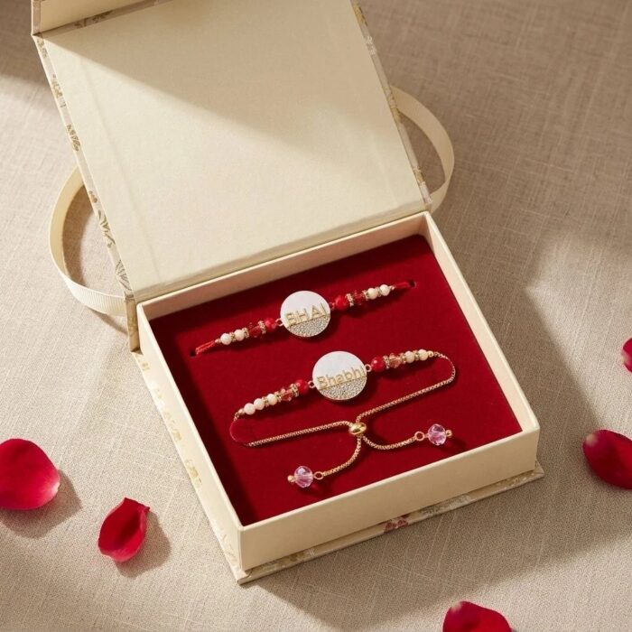 Bhai Bhabhi Rakhi combo - Premium Rakhi Set